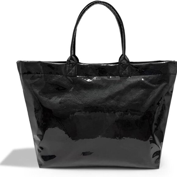 Women’s PVC Tote Bag Large Waterproof Clear Hobo Bag with Magnetic Closure - Picture 1 of 7